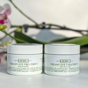 Kiehl's Creamy Eye Treatment with Avocado- 2 Jars (.95oz Each) NEW | $124 Retail